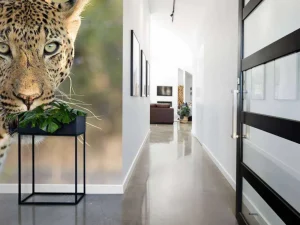 Discount Portret Luipaard in Zuid-Afrika fotobehang Dieren