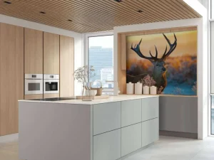 Discount Portret van een Hert (Edelhert) fotobehang Dieren