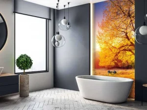 Discount Prachtige beukenboom in de herfst fotobehang Bloemen