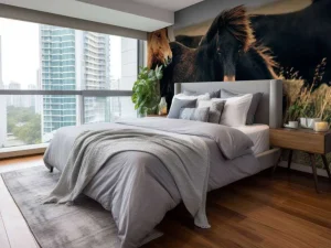 Clearance Prachtige paarden in de wind fotobehang Tienerkamer | Kinderkamer