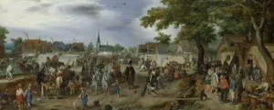 Outlet Prins Maurits en Frederik Hendrik op de paardenmarkt van Valkenburg fotobehang Kunst & Design