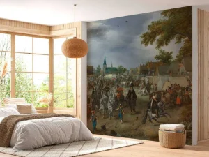Outlet Prins Maurits en Frederik Hendrik op de paardenmarkt van Valkenburg fotobehang Kunst & Design