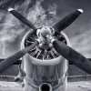 Best Propeller van een vintage vliegtuig fotobehang Tienerkamer | Transport