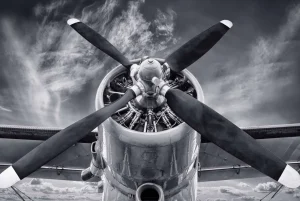 Best Propeller van een vintage vliegtuig fotobehang Tienerkamer | Transport