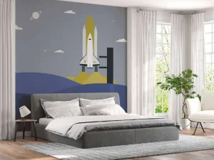 Fashion Raketlancering tussen de heuvels Kinderkamer