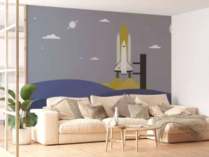 Fashion Raketlancering tussen de heuvels Kinderkamer