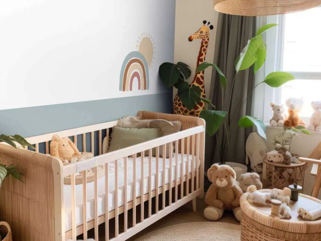 regenboog_met_zon_2.webp Online Regenboog met zon Kinderkamer