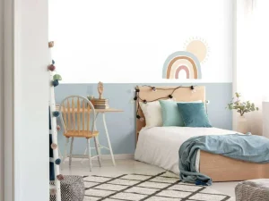 Online Regenboog met zon Kinderkamer