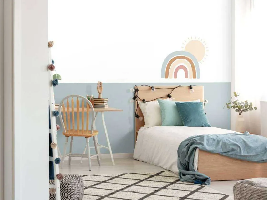 regenboog_met_zon_4.webp Online Regenboog met zon Kinderkamer