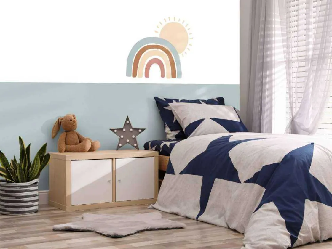 regenboog_met_zon_6.webp Online Regenboog met zon Kinderkamer