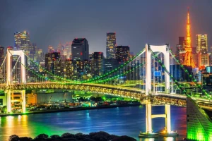 Fashion Regenboogbrug Tokyo fotobehang Architectuur