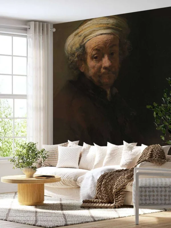 New Rembrandt van Rijn zelfportret fotobehang Kunst & Design