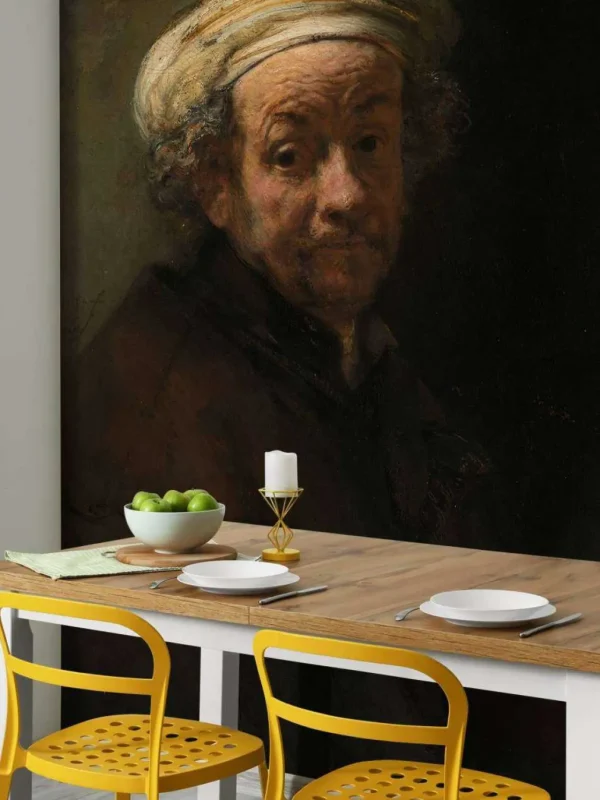 New Rembrandt van Rijn zelfportret fotobehang Kunst & Design