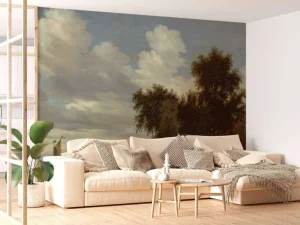 Best Rivierlandschap met een veerboot fotobehang Kunst & Design