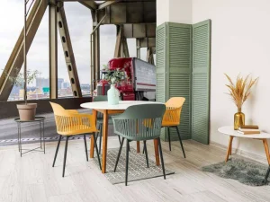 Best Rode Amerikaanse vrachtwagen op een brug fotobehang Tienerkamer | Kinderkamer
