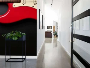 Hot Rode elektrische gitaar fotobehang Tienerkamer