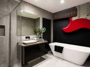 Hot Rode elektrische gitaar fotobehang Tienerkamer