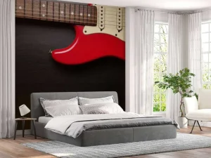 Hot Rode elektrische gitaar fotobehang Tienerkamer