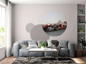 Fashion Rode Formule 1-auto fotobehang Kinderkamer | Transport