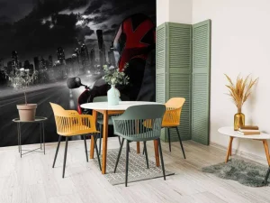 Discount Rode motor richting een grote stad fotobehang Tienerkamer | Transport