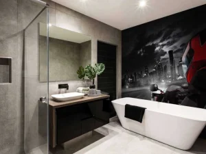 Discount Rode motor richting een grote stad fotobehang Tienerkamer | Transport