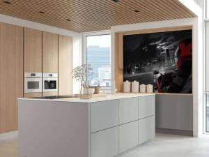Discount Rode motor richting een grote stad fotobehang Tienerkamer | Transport