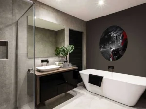 Discount Rode motor richting een grote stad fotobehang Tienerkamer | Transport