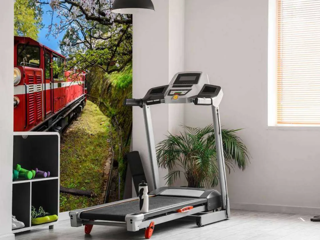 rode_trein_door_een_parkj_6.webp Fashion Rode trein door een parkje fotobehang Transport