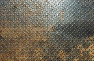 Clearance Roestige industriële wand fotobehang Oppervlakten