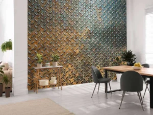 Clearance Roestige industriële wand fotobehang Oppervlakten