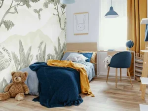 Clearance Roofdieren in de jungle in groen Kinderkamer | Dieren