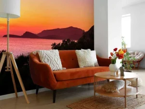 Outlet Roofvogel tijdens Zonsondergang fotobehang Dieren