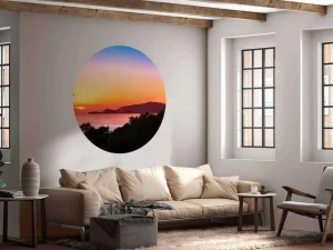 Outlet Roofvogel tijdens Zonsondergang fotobehang Dieren