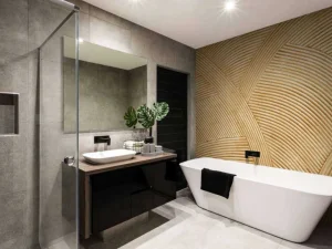 Hot Rotan muur fotobehang Gang | Oppervlakten