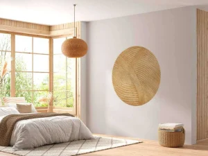 Hot Rotan muur fotobehang Gang | Oppervlakten