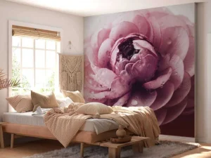 Fashion Roze boterbloem close-up fotobehang Keuken | Hobbykamer