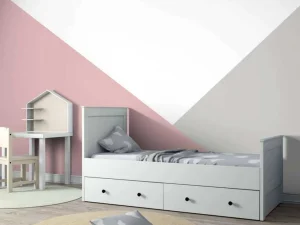 Online Roze en grijze driehoeken Kinderkamer