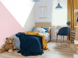 Online Roze en grijze driehoeken Kinderkamer