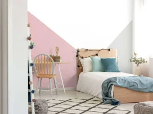 Online Roze en grijze driehoeken Kinderkamer