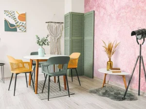Sale Roze marmer fotobehang Tienerkamer | Slaapkamer