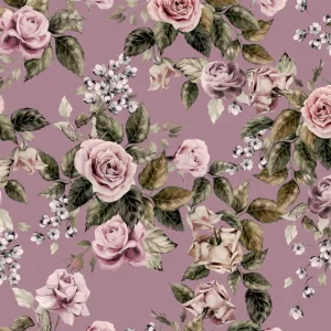 Outlet Roze rozen met een roze achtergrond fotobehang Tienerkamer | Bloemen