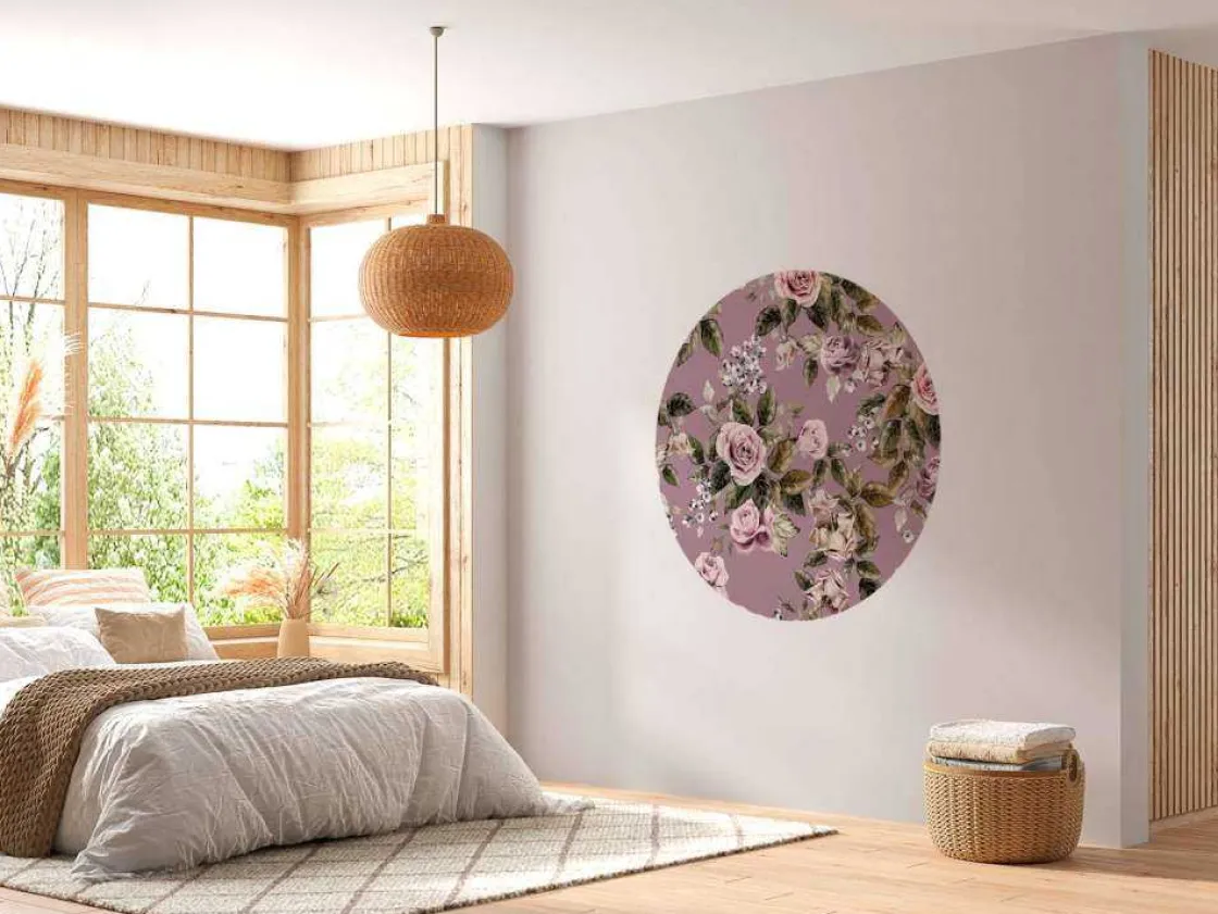 roze_rozen_met_een_roze_a_6.webp Outlet Roze rozen met een roze achtergrond fotobehang Tienerkamer | Bloemen