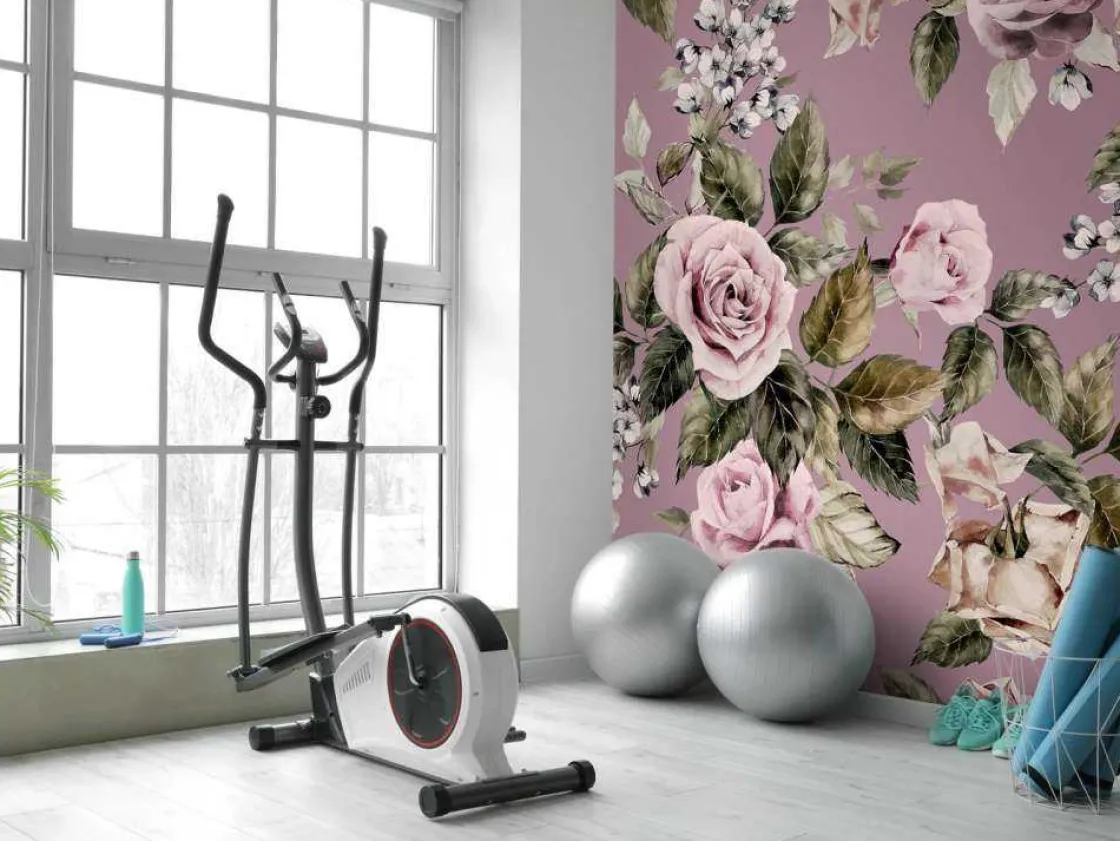 roze_rozen_met_een_roze_a_8.webp Outlet Roze rozen met een roze achtergrond fotobehang Tienerkamer | Bloemen