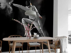 Best Schermer in actie fotobehang Tienerkamer | Sport