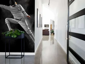 Best Schermer in actie fotobehang Tienerkamer | Sport