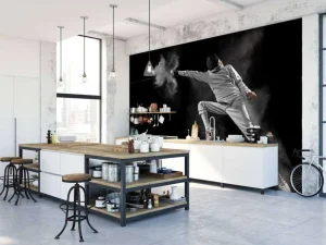 Best Schermer in actie fotobehang Tienerkamer | Sport