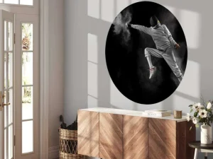 Best Schermer in actie fotobehang Tienerkamer | Sport