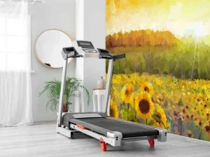Hot Schilderij van een zonnebloemen landschap fotobehang Bloemen