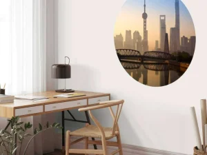 Sale Shanghai bij zonsopkomst fotobehang Architectuur