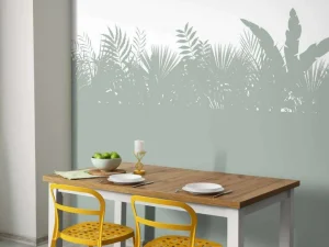 Clearance Silhouetten palmbladeren, lichtgroen Kinderkamer